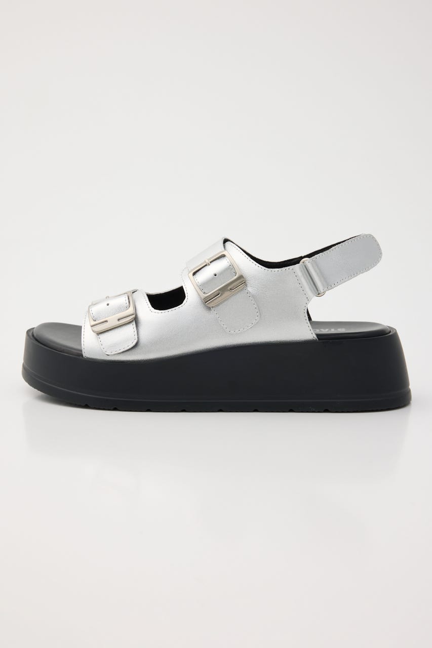 ロックライクプラットフォームサンダル SLV 23.0cm