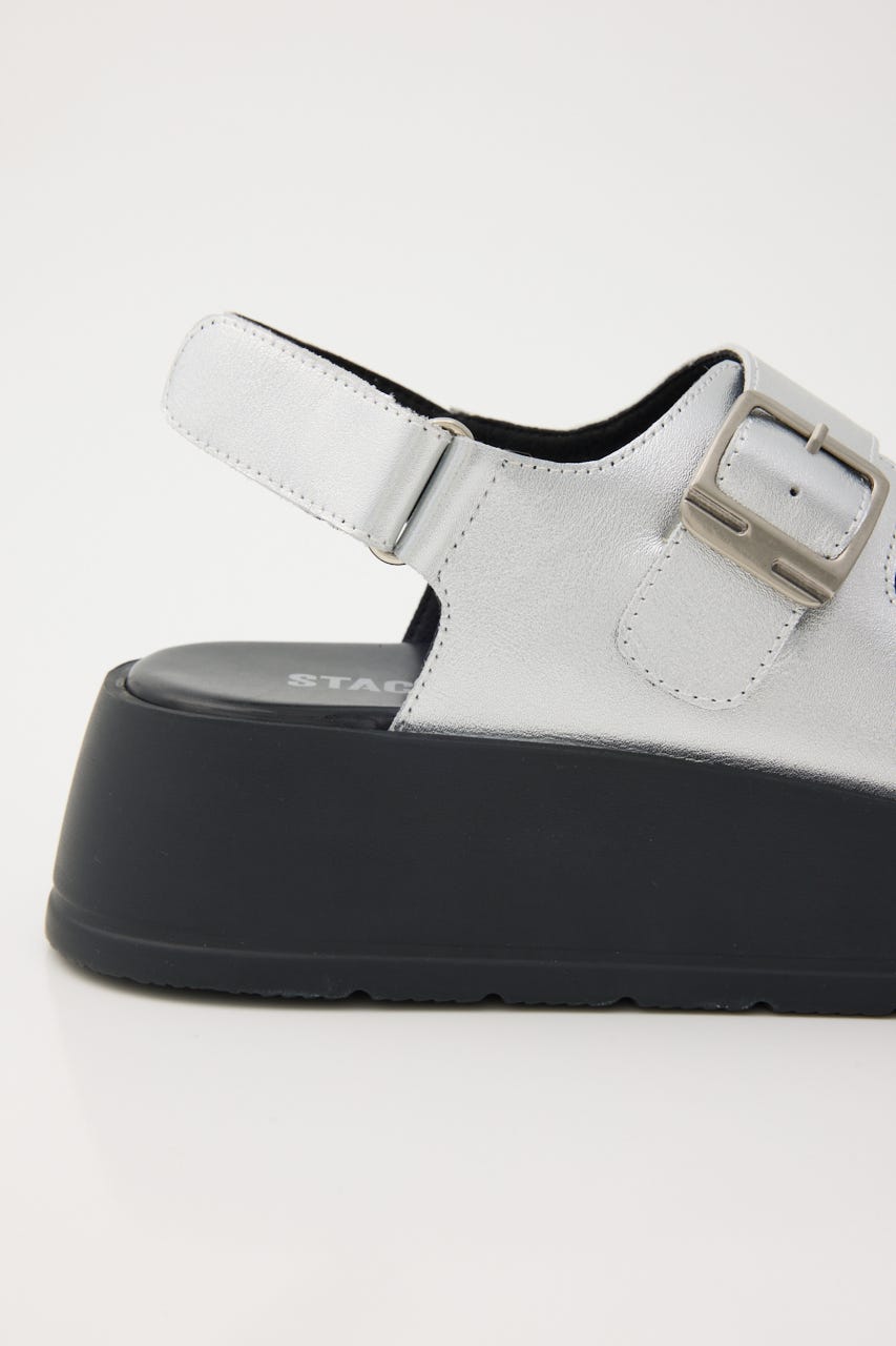 ロックライクプラットフォームサンダル SLV 23.0cm