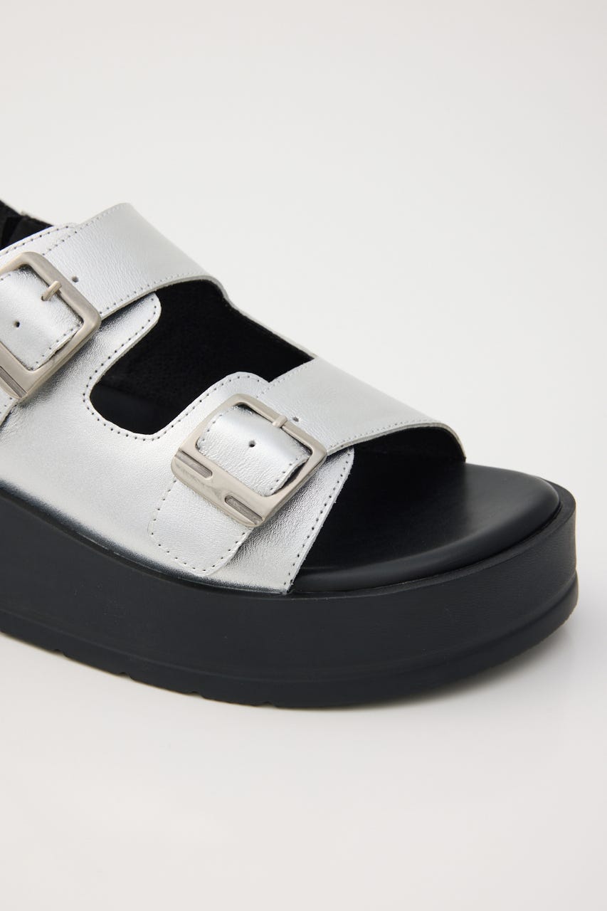 ロックライクプラットフォームサンダル SLV 23.0cm