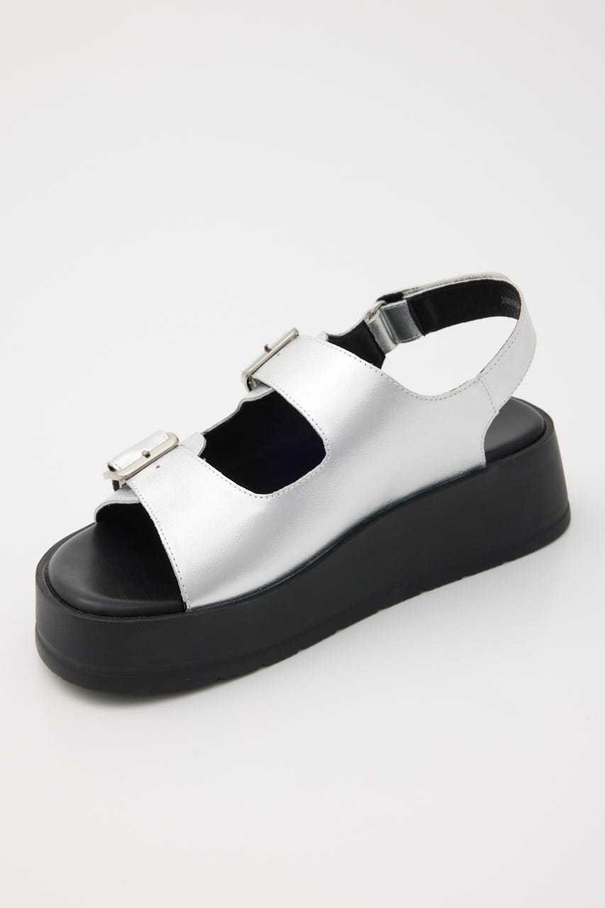 ロックライクプラットフォームサンダル SLV 23.0cm