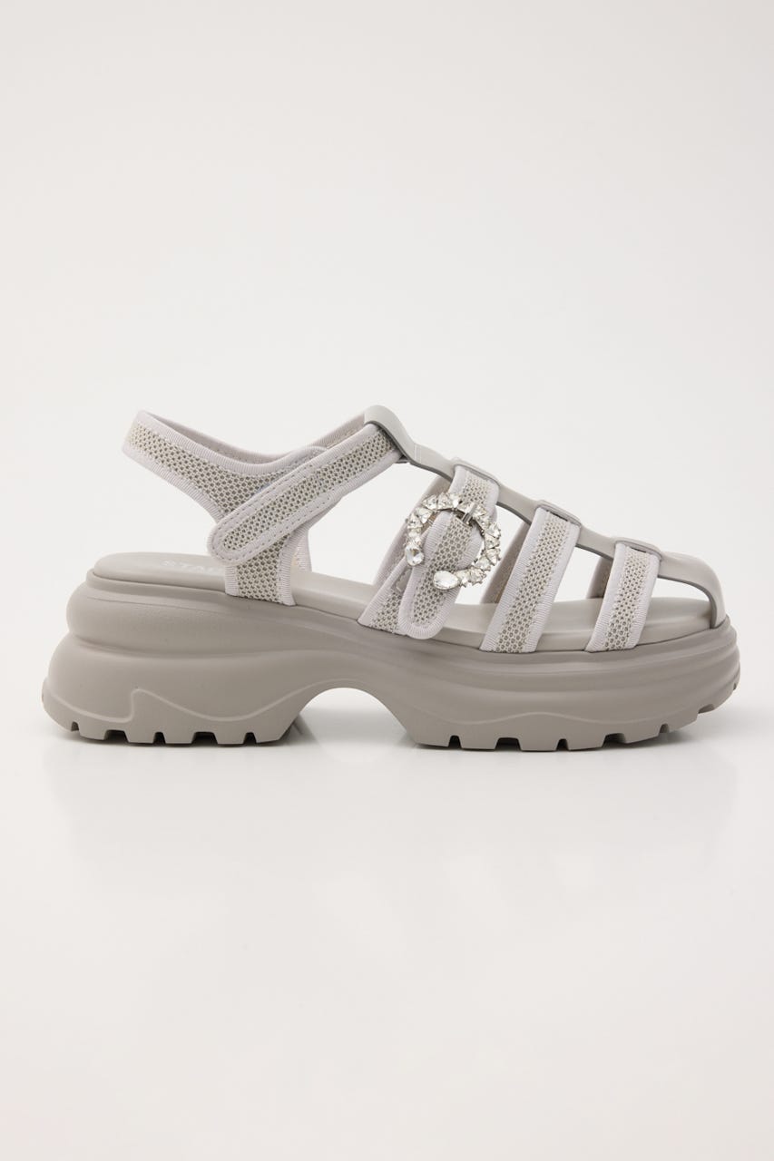 ムーングルカライトサンダル GRY 23.0cm