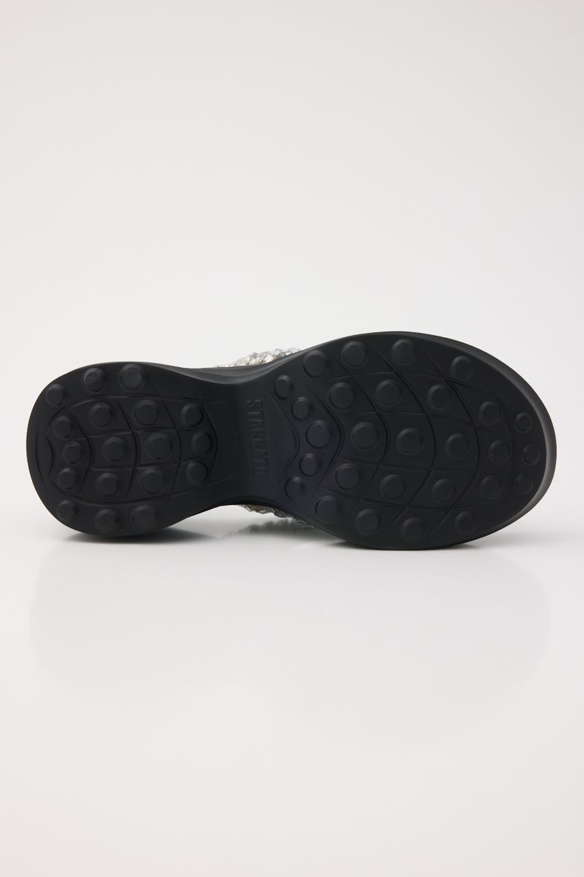 ジャスミントングサンダル BLK 22.0cm