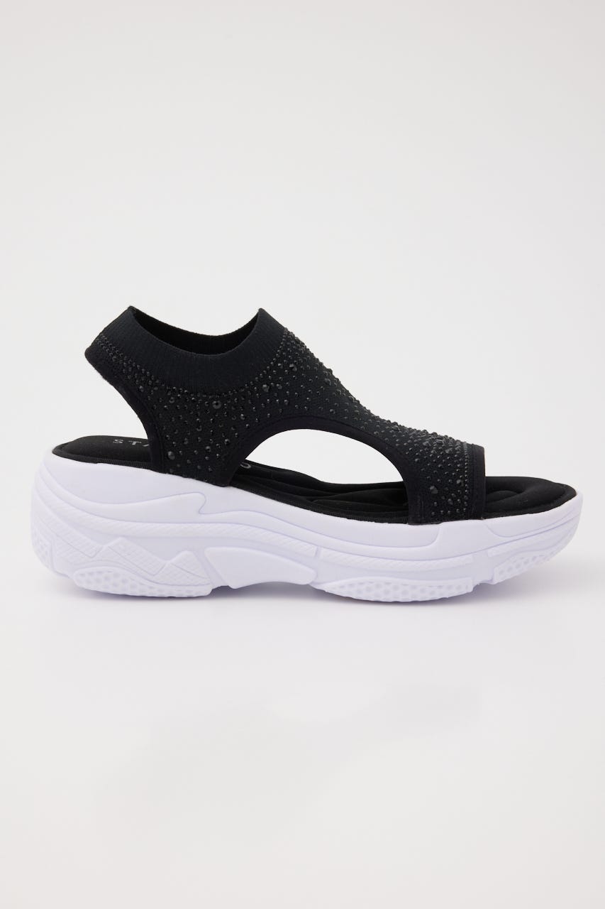 クリスタルカバーアップスポサン BLK 22.0cm