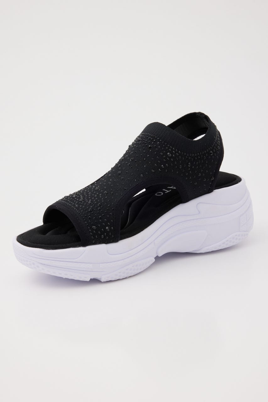 クリスタルカバーアップスポサン BLK 22.0cm