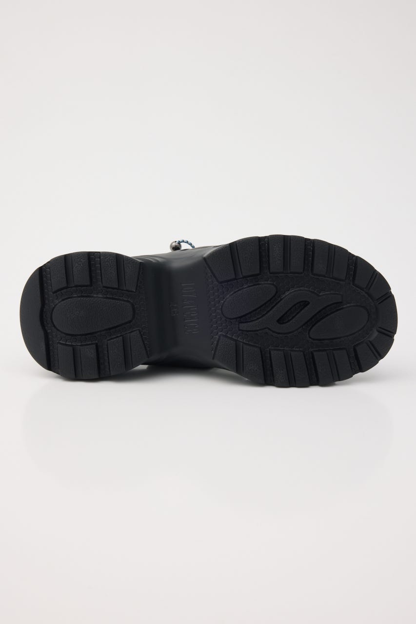 ハリスパッファーボリュームサンダル BLK 22.0cm