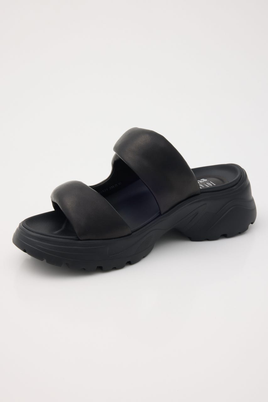 ハリスパッファーボリュームサンダル BLK 22.0cm