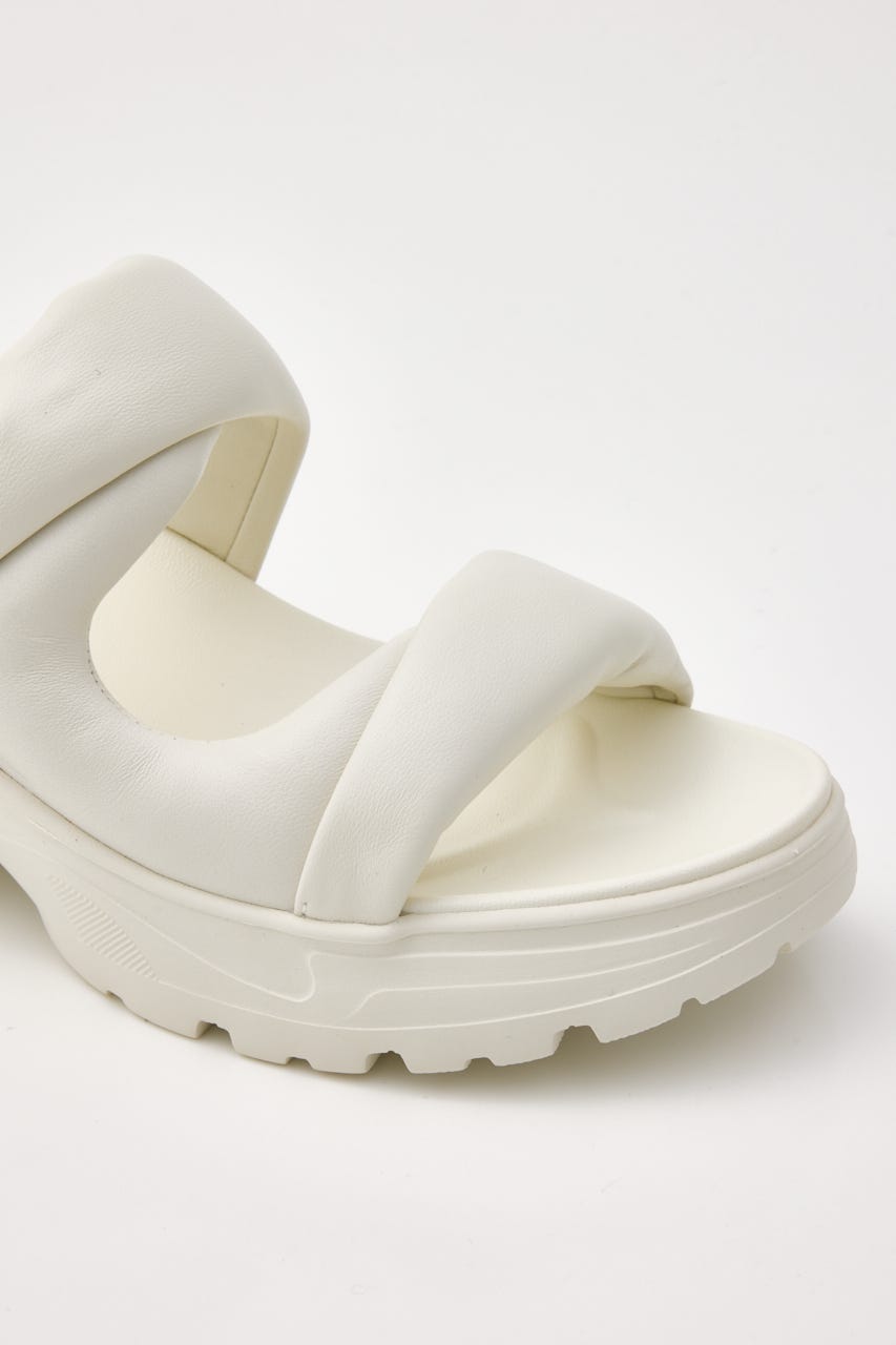 ハリスパッファーボリュームサンダル WHT 22.5cm