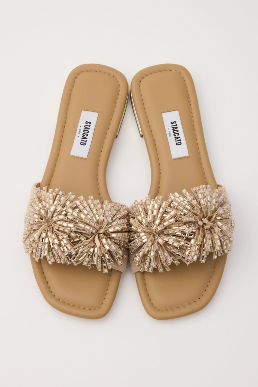 アルビジアフラットサンダル D/BEG 23.0cm