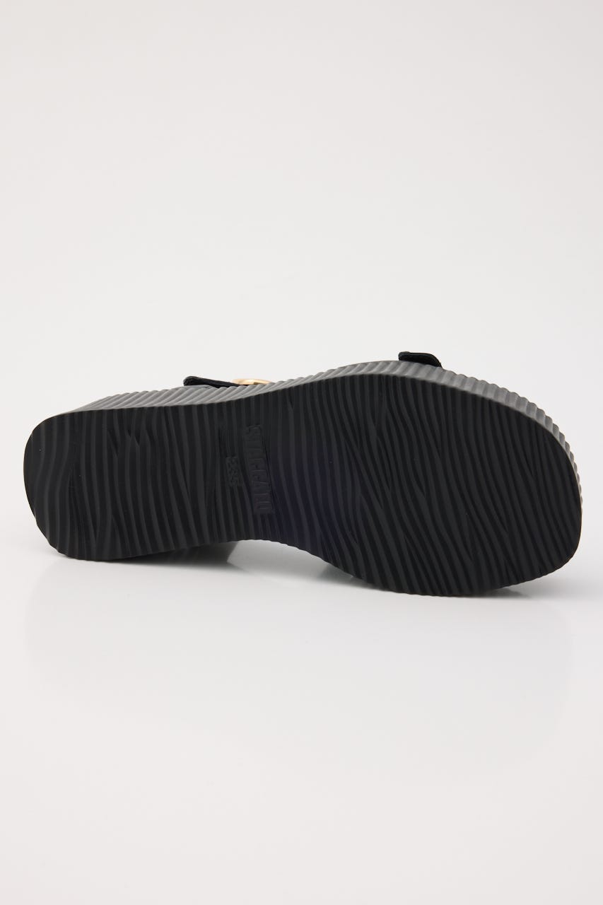 ロッキープラットフォームサンダル BLK 24.5cm
