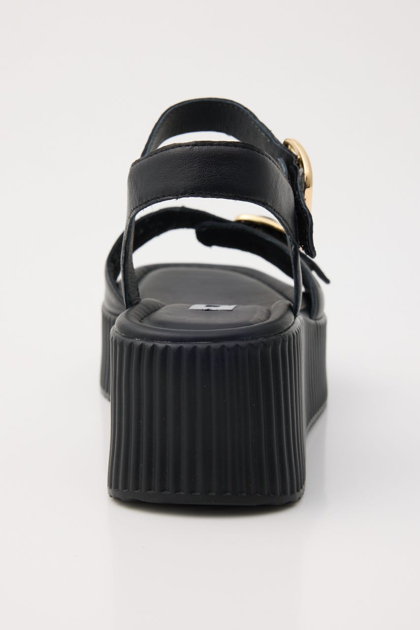 ロッキープラットフォームサンダル BLK 24.5cm
