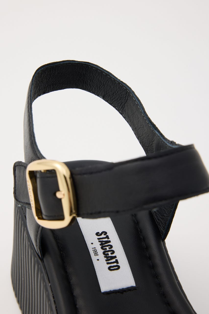 ロッキープラットフォームサンダル BLK 24.5cm