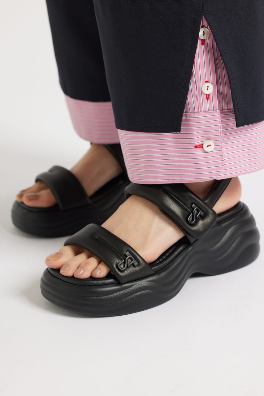 ミンネパッファーサンダル BLK 23.5cm