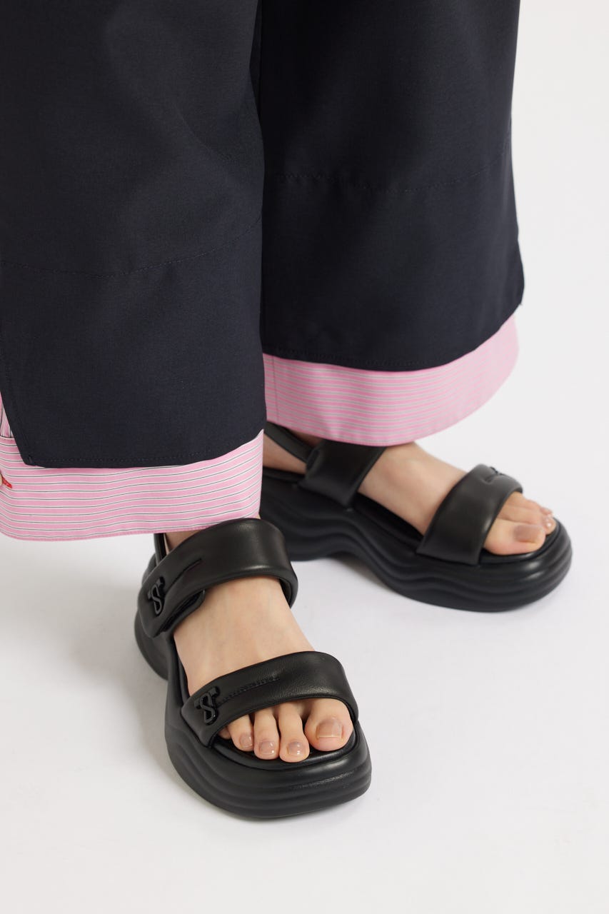 ミンネパッファーサンダル BLK 23.5cm