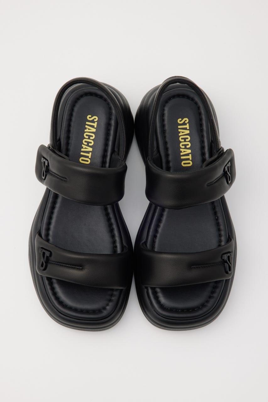 ミンネパッファーサンダル BLK 23.5cm