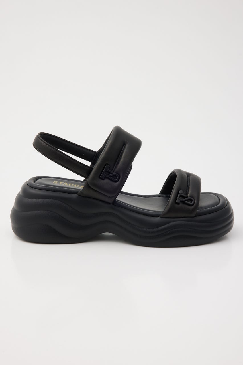 ミンネパッファーサンダル BLK 23.5cm