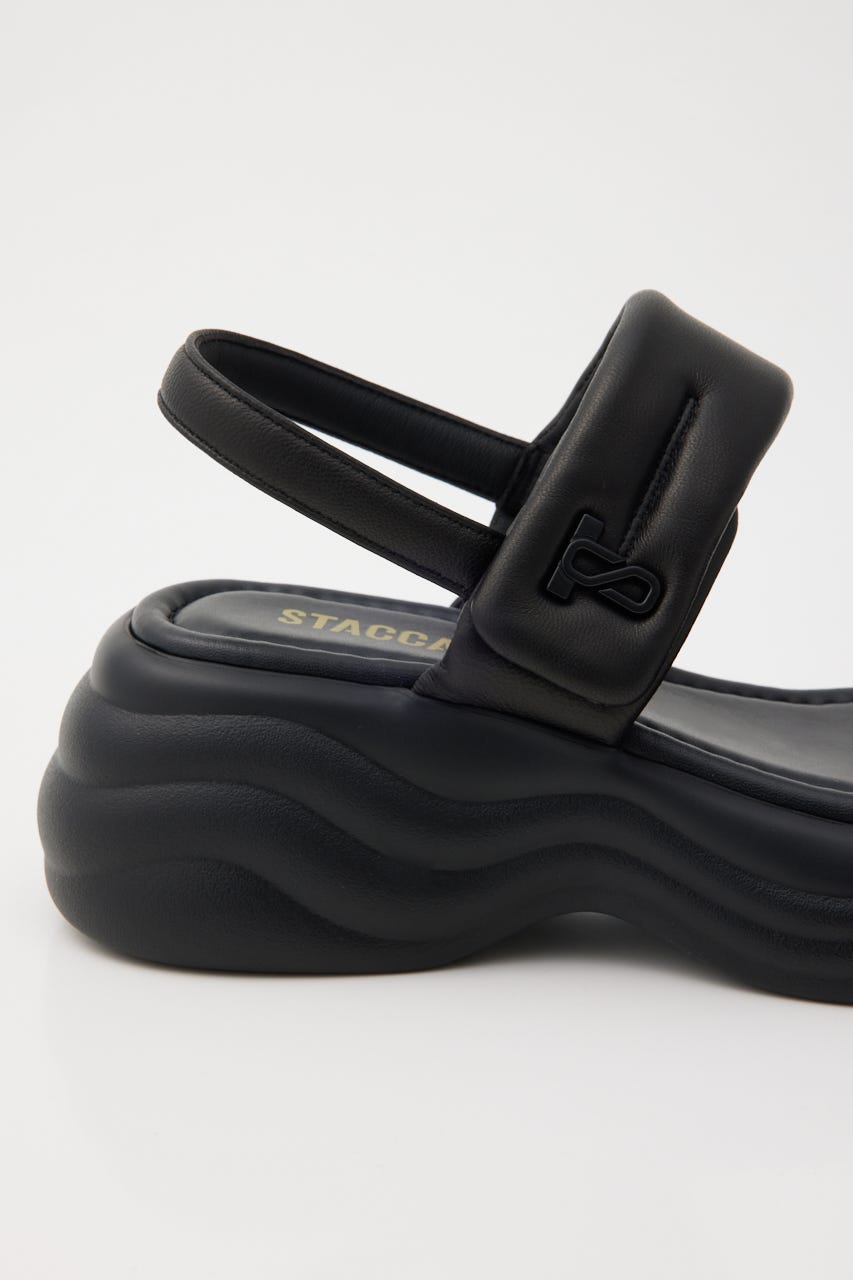 ミンネパッファーサンダル BLK 23.5cm