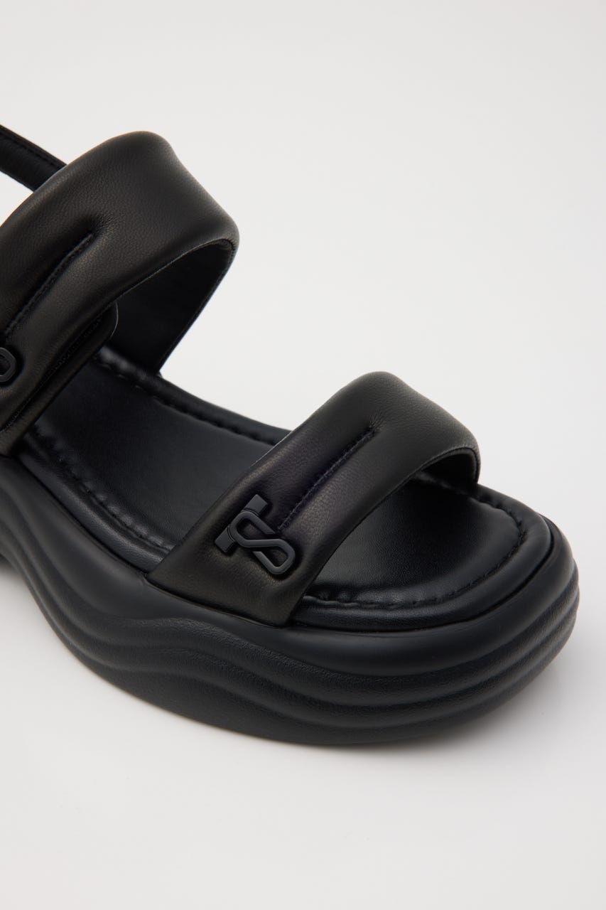 ミンネパッファーサンダル BLK 23.5cm