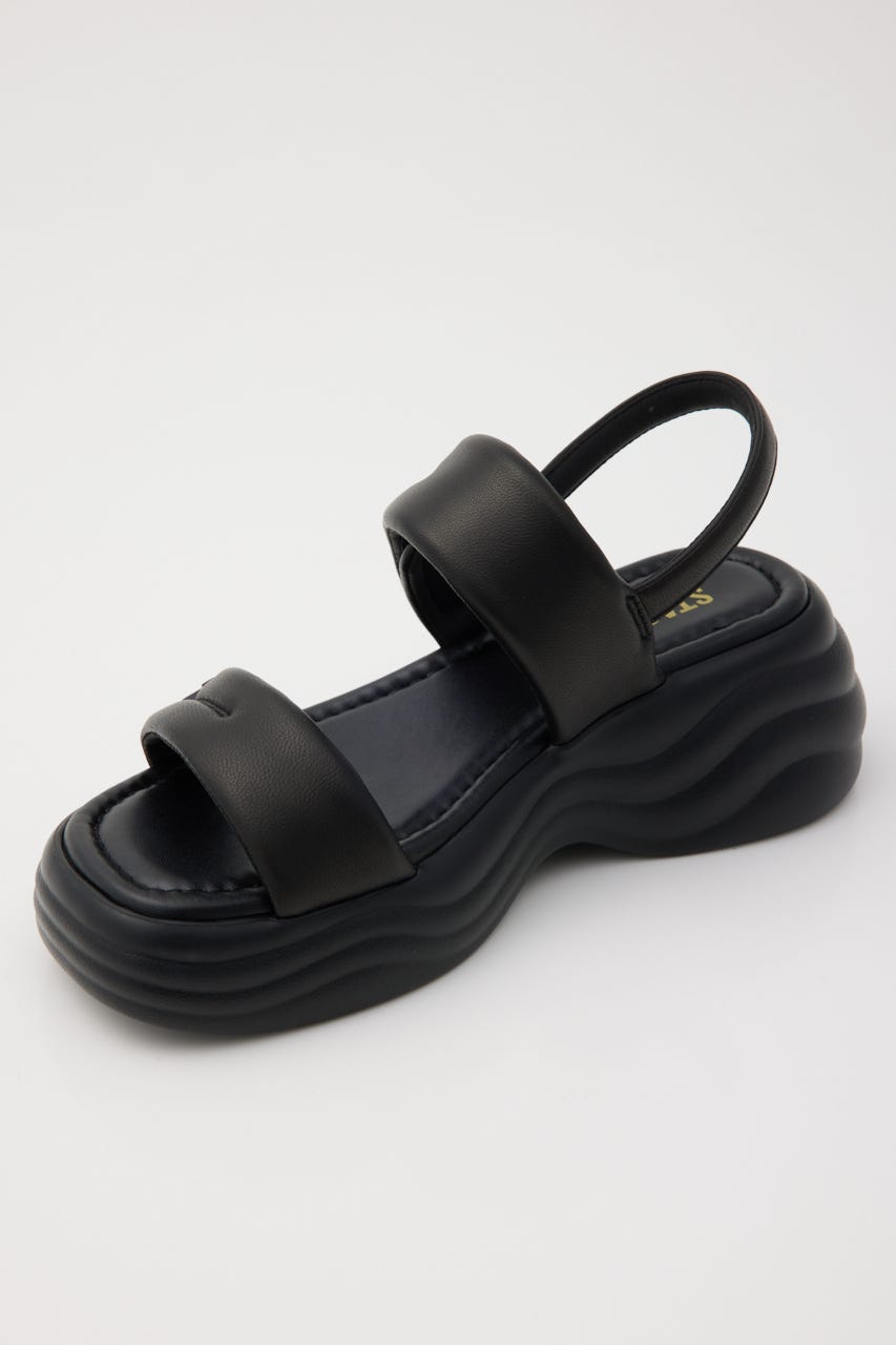 ミンネパッファーサンダル BLK 23.5cm