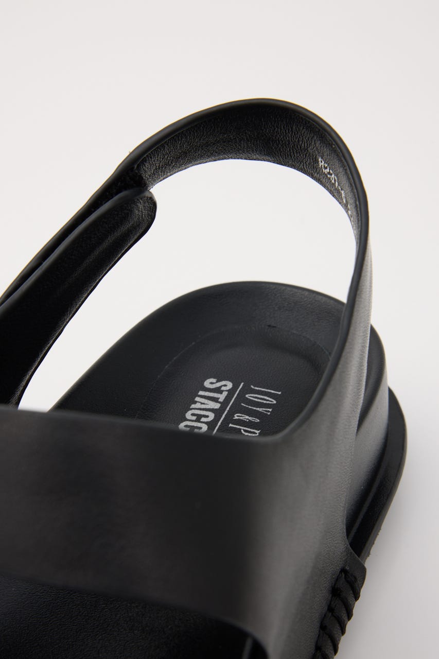 ゼリアフットベッドサンダル BLK 24.5cm