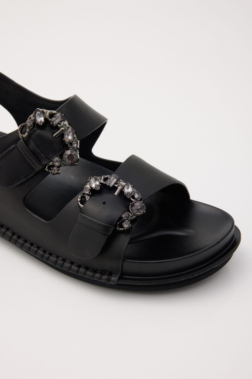 ゼリアフットベッドサンダル BLK 24.5cm