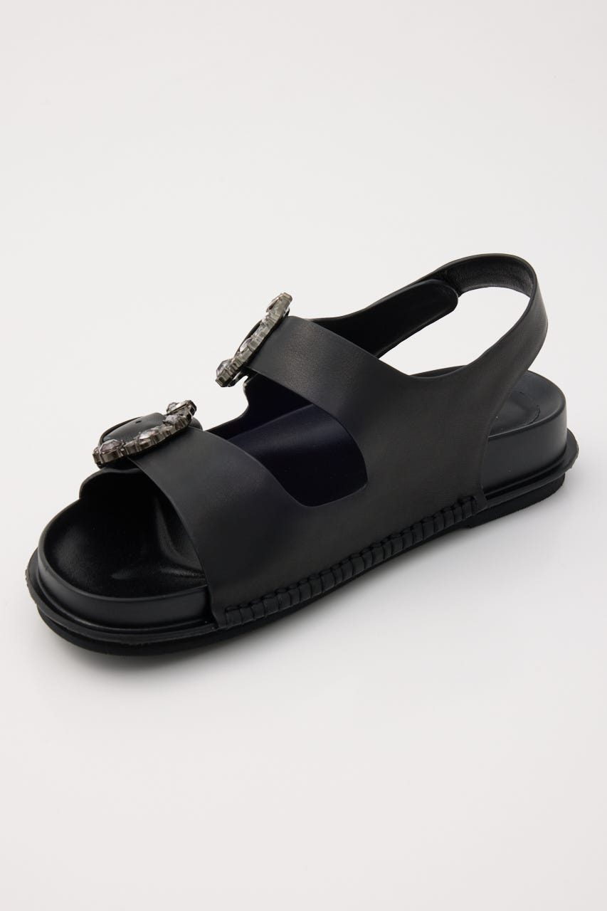 ゼリアフットベッドサンダル BLK 24.5cm