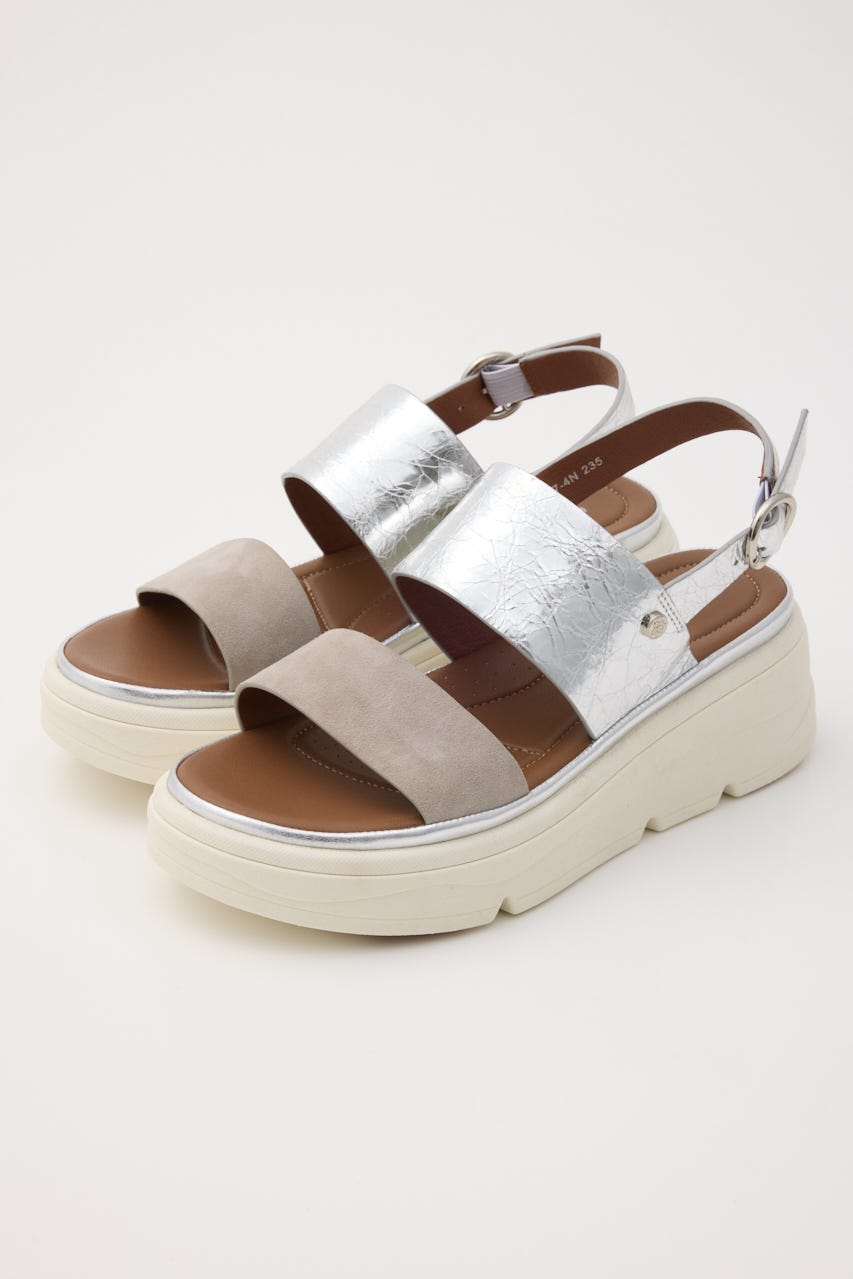 グリッターコンビクラウドルライトサンダル SLV 23.5cm