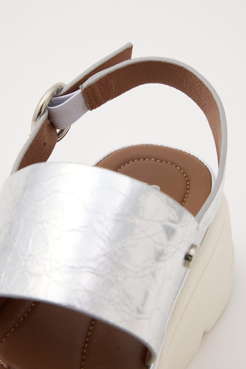 グリッターコンビクラウドルライトサンダル SLV 23.5cm