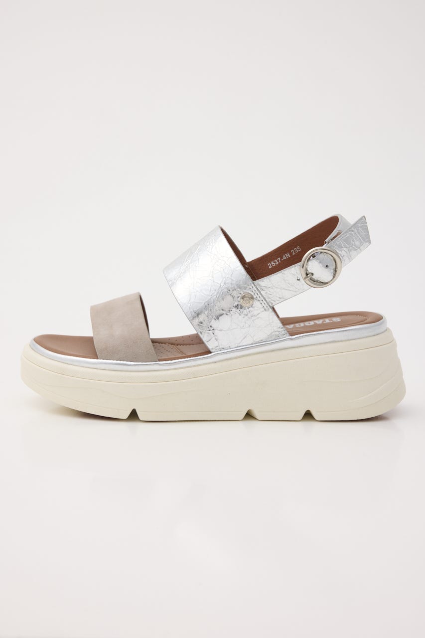 グリッターコンビクラウドルライトサンダル SLV 23.5cm