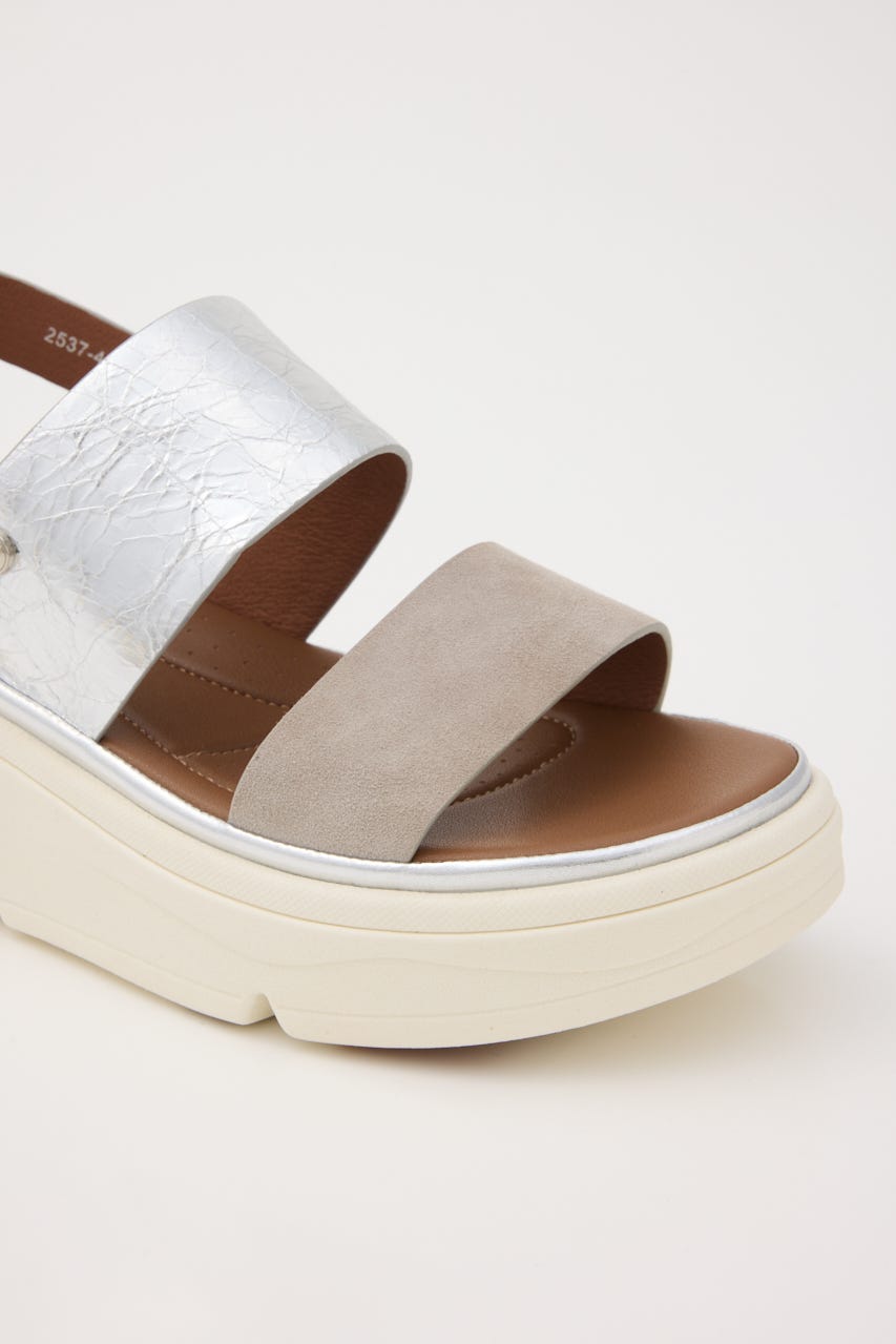 グリッターコンビクラウドルライトサンダル SLV 23.5cm