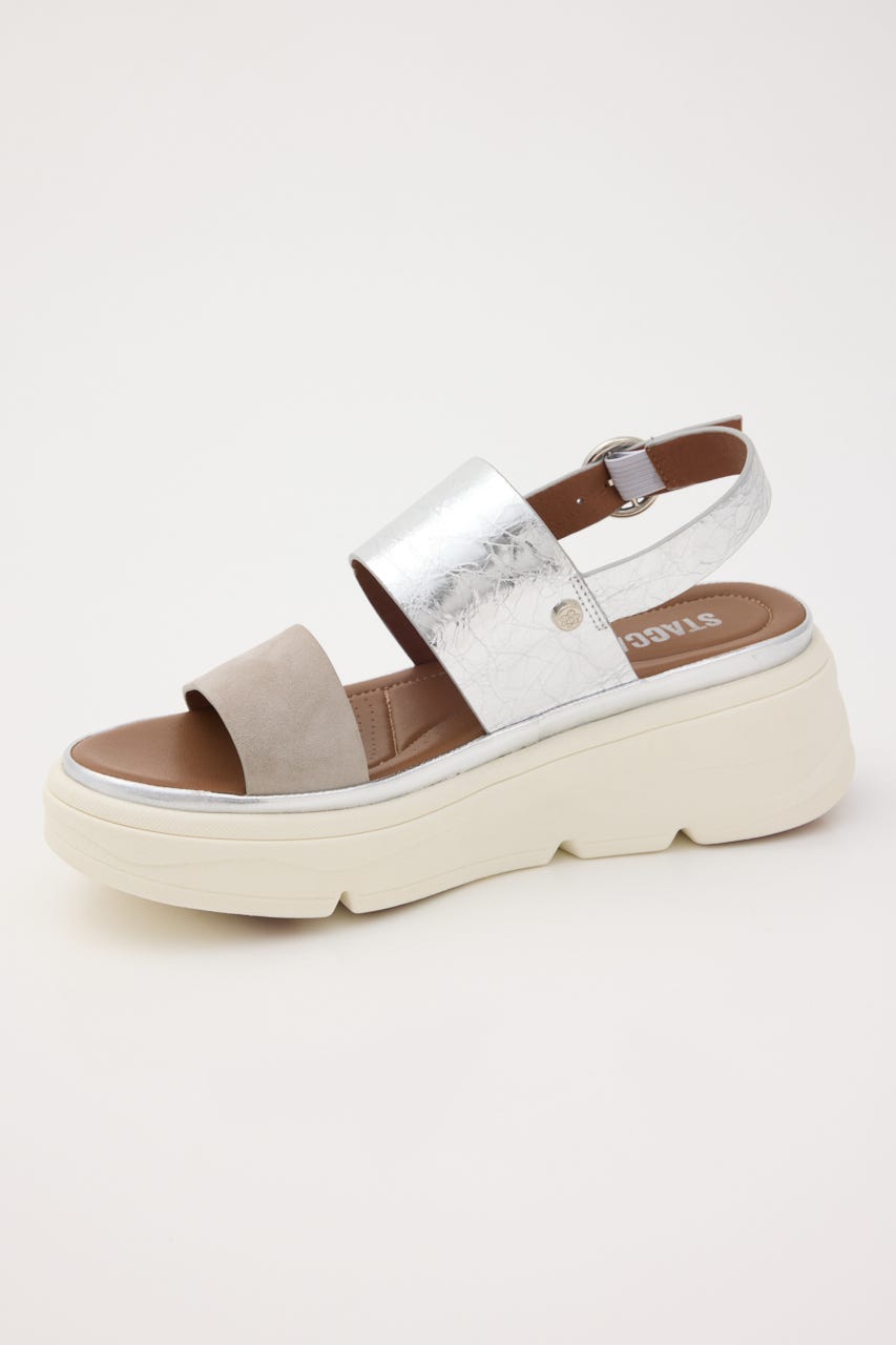 グリッターコンビクラウドルライトサンダル SLV 23.5cm