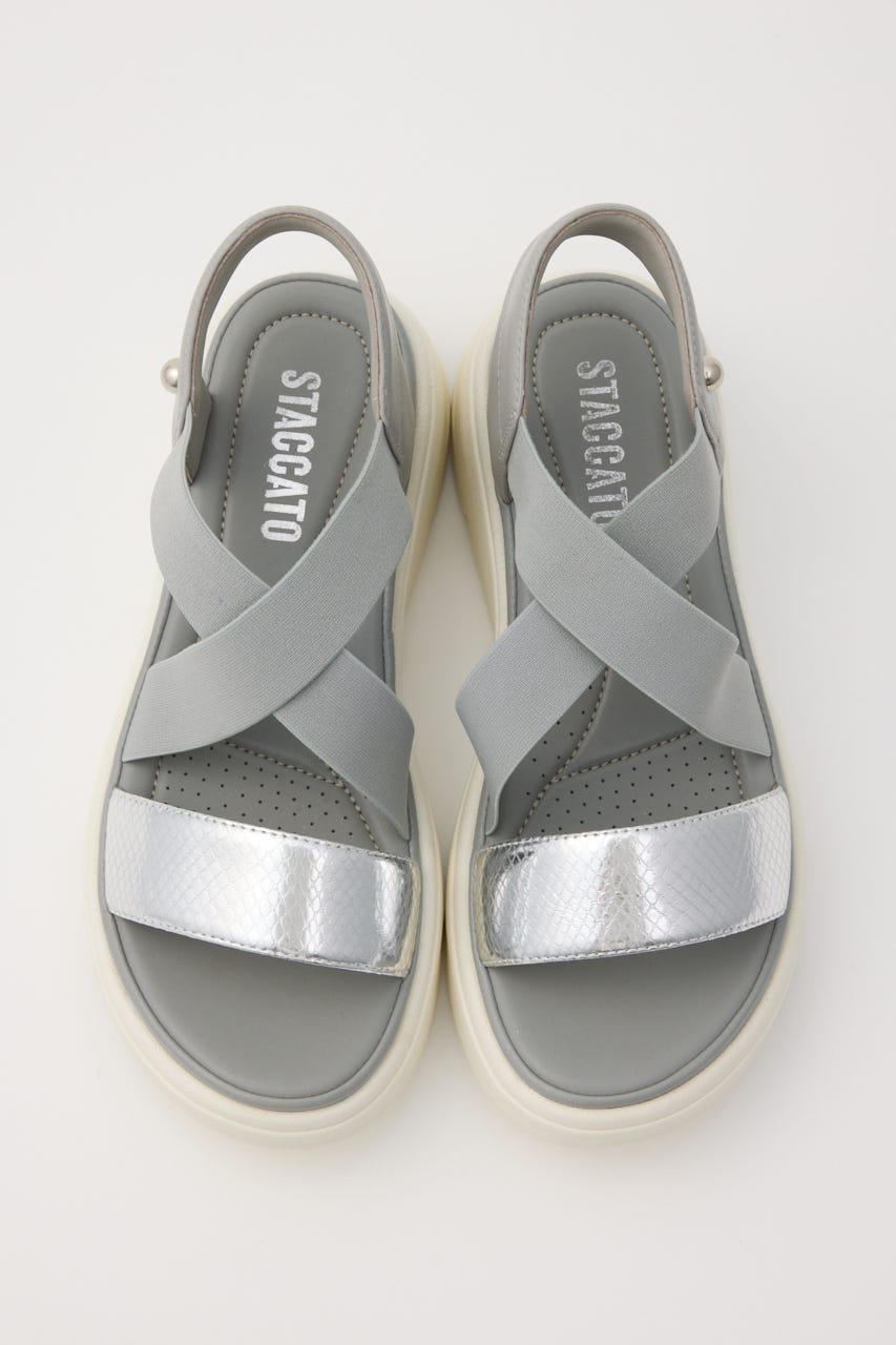 ライトクロスジャズサンダル SLV 23.5cm