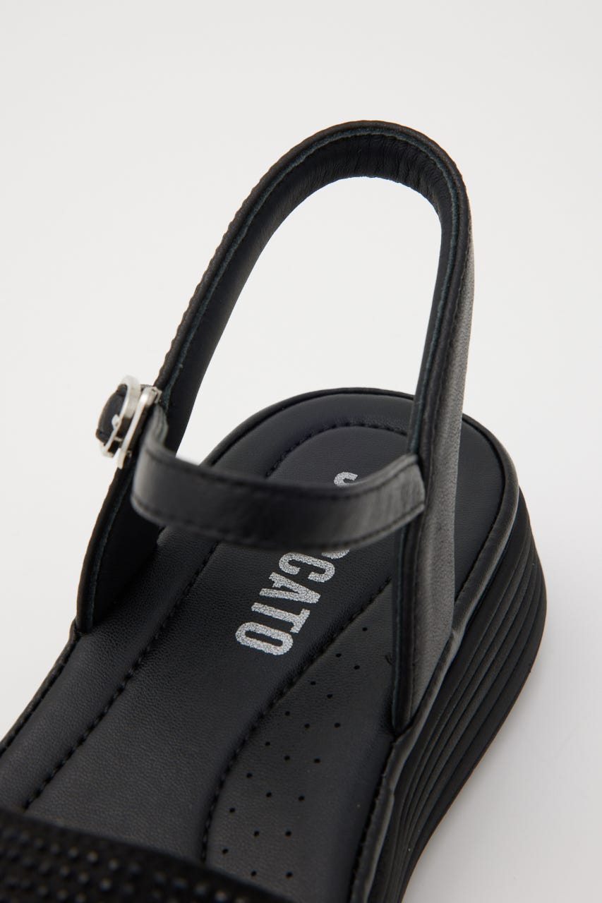 ソフティーコスモスコンフォートサンダル BLK 24.0cm