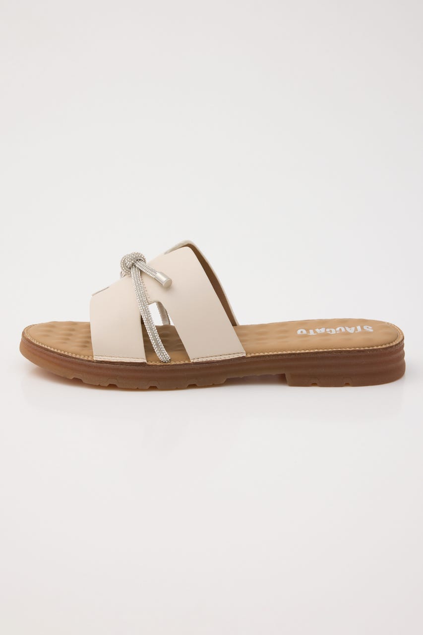 ドルチェリボンスリッパサンダル WHT 22.5cm