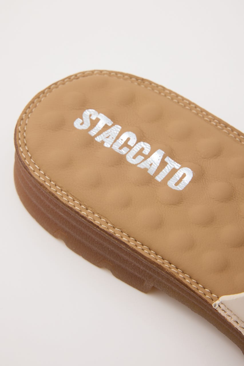 ドルチェリボンスリッパサンダル WHT 22.5cm