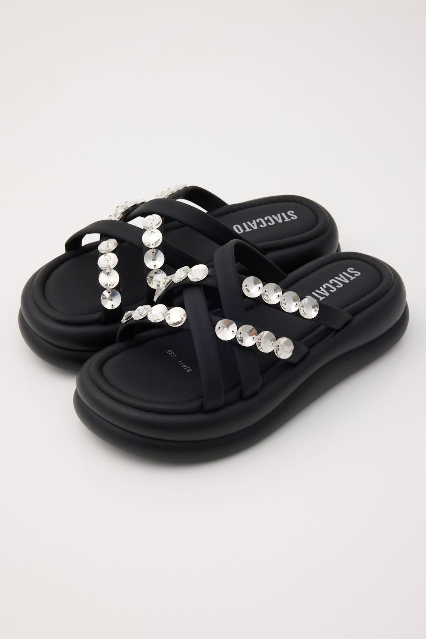 マペットフットベッドサンダル BLK 23.5cm