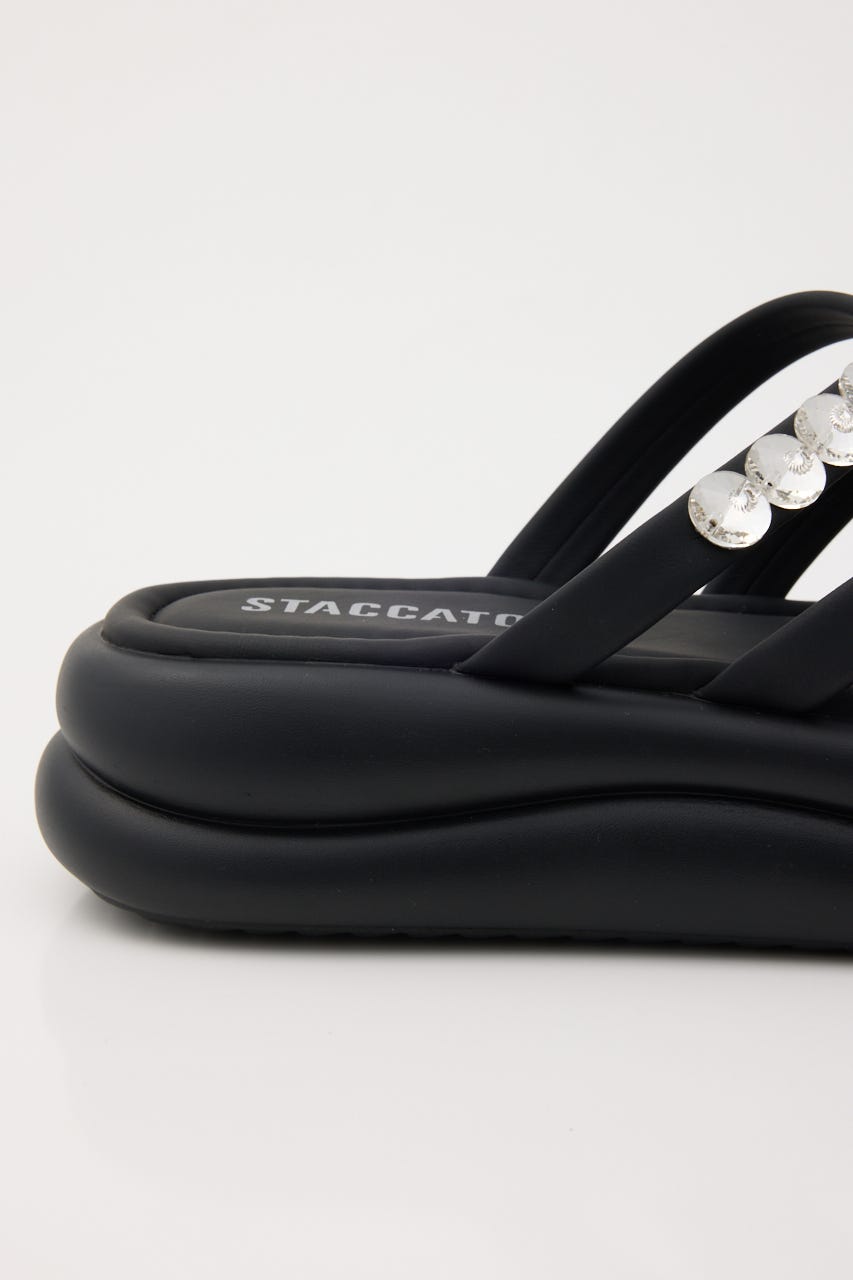 マペットフットベッドサンダル BLK 23.5cm
