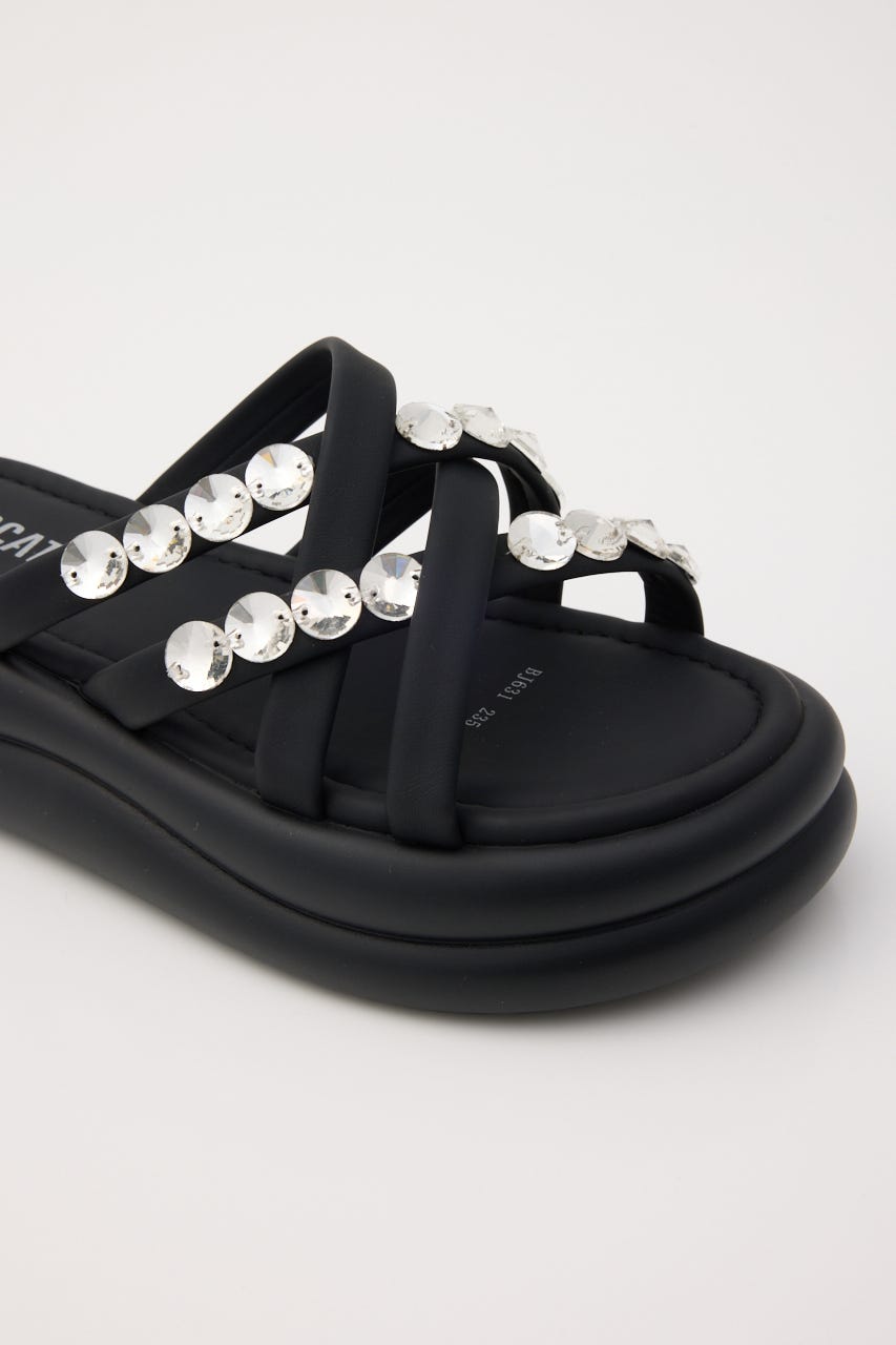 マペットフットベッドサンダル BLK 23.5cm