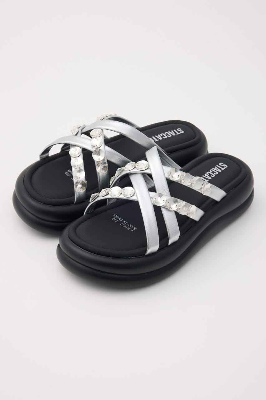 マペットフットベッドサンダル SLV 22.0cm