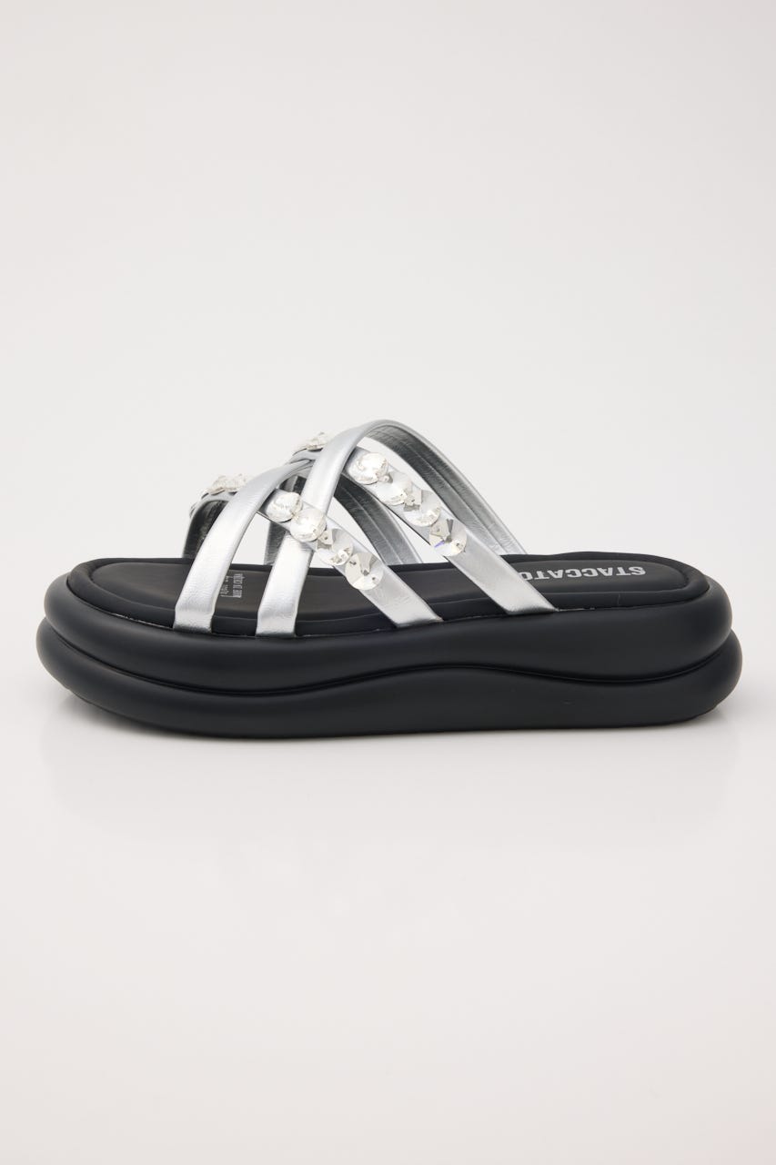 マペットフットベッドサンダル SLV 22.0cm