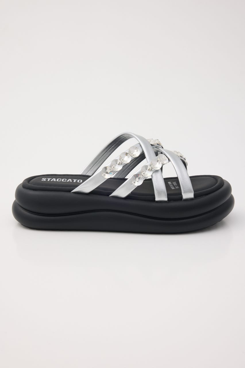 マペットフットベッドサンダル SLV 22.0cm