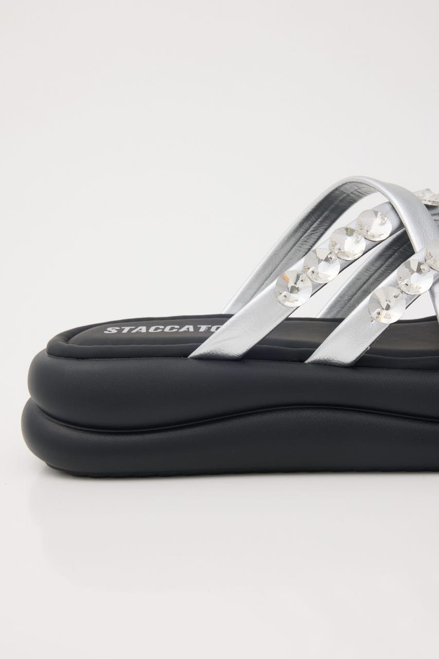 マペットフットベッドサンダル SLV 22.0cm