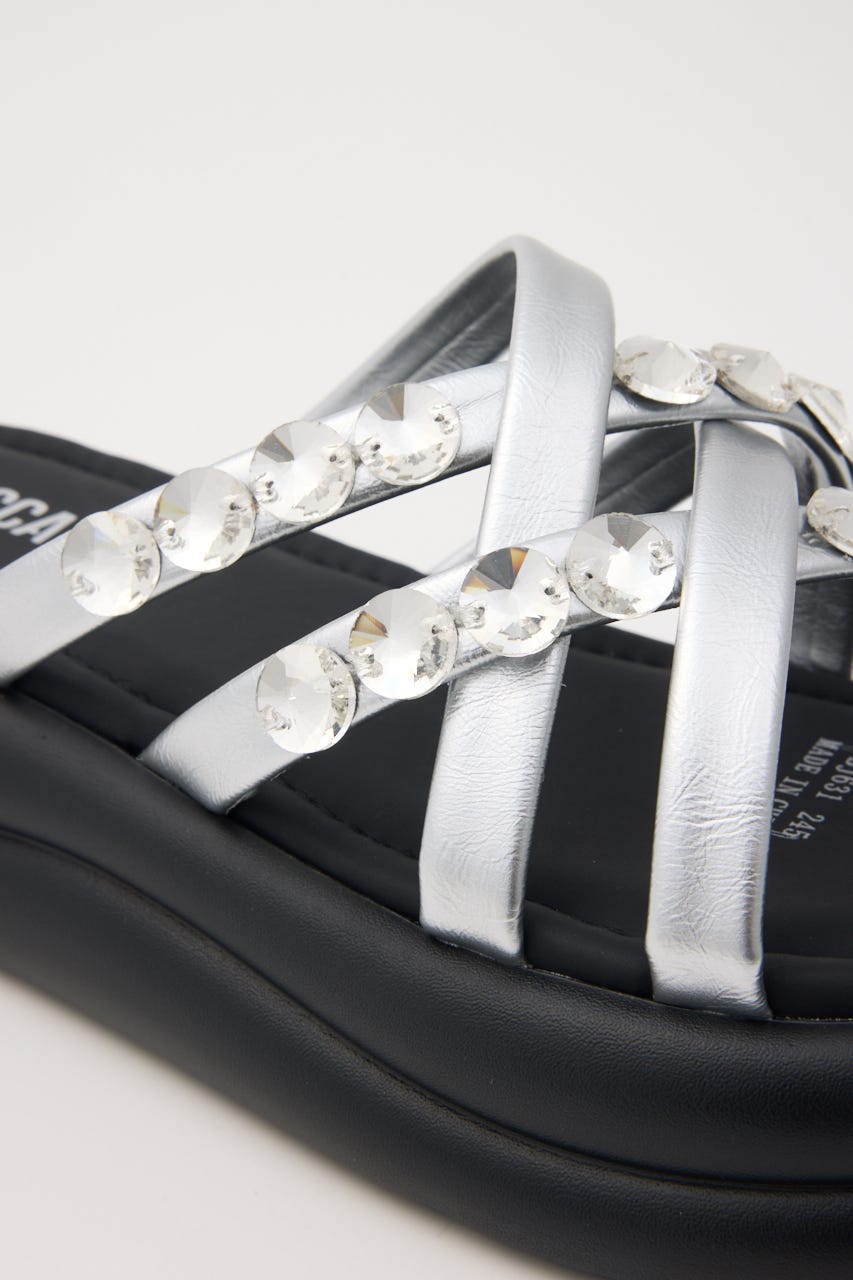 マペットフットベッドサンダル SLV 22.0cm