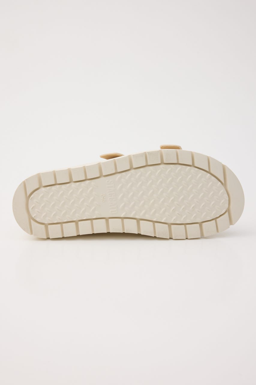 ピアスフィアコンフォートサンダル WHT 23.5cm