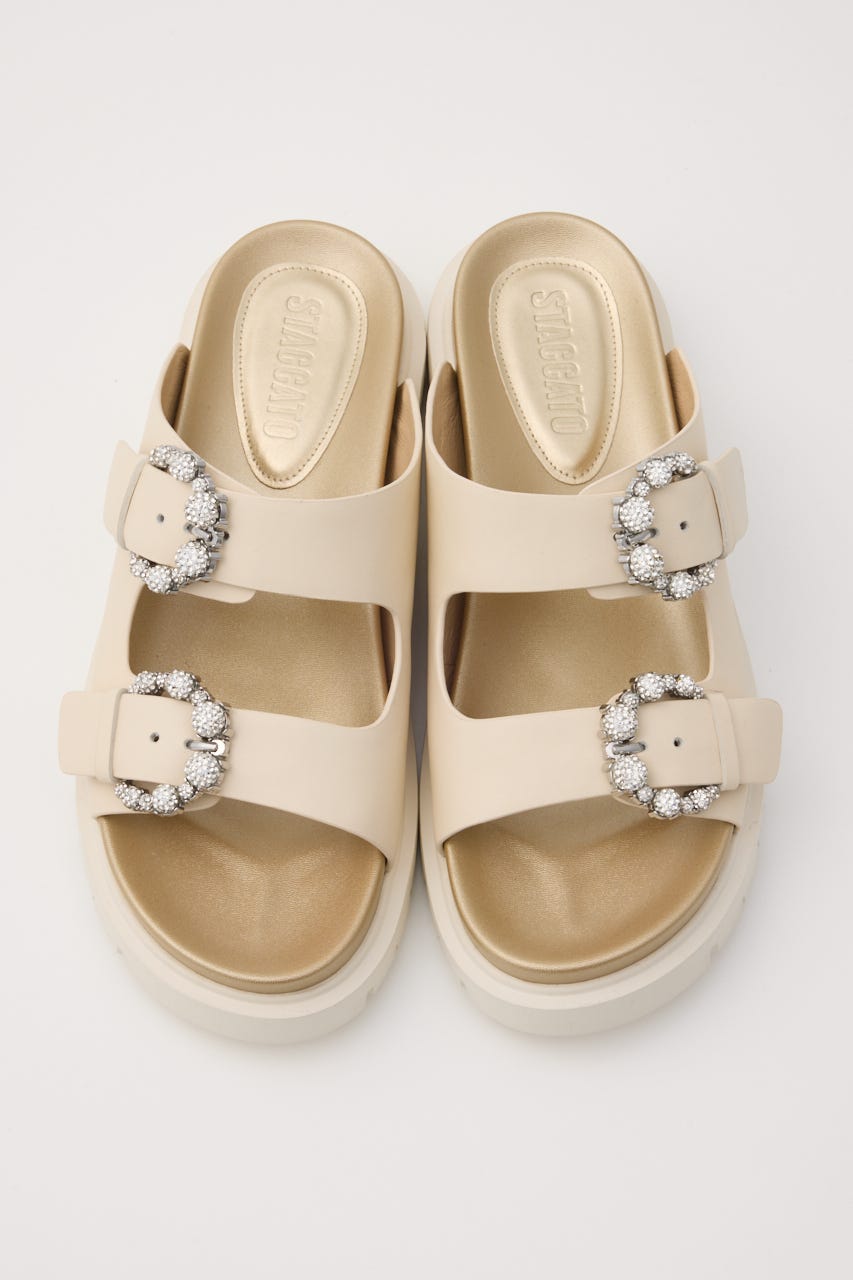 ピアスフィアコンフォートサンダル WHT 23.5cm