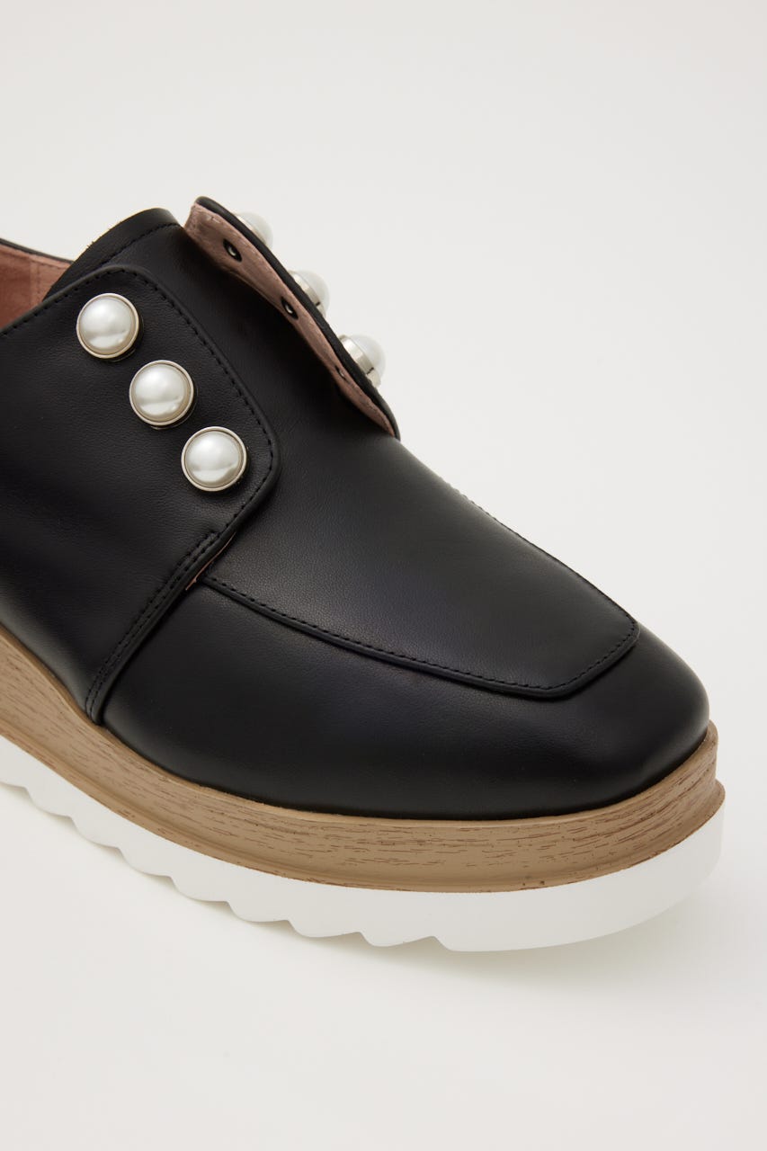 メイジーパールプラットフォーム BLK 24.5cm