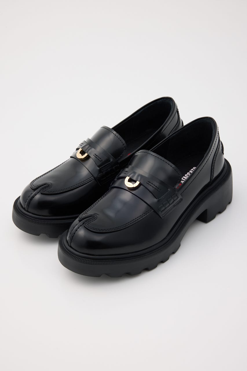 フーフボリュームソールローファー BLK 24.0cm