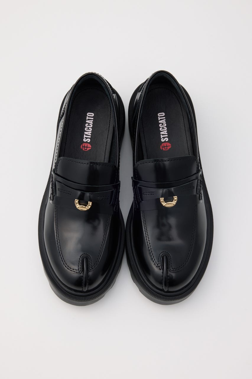 フーフボリュームソールローファー BLK 24.0cm