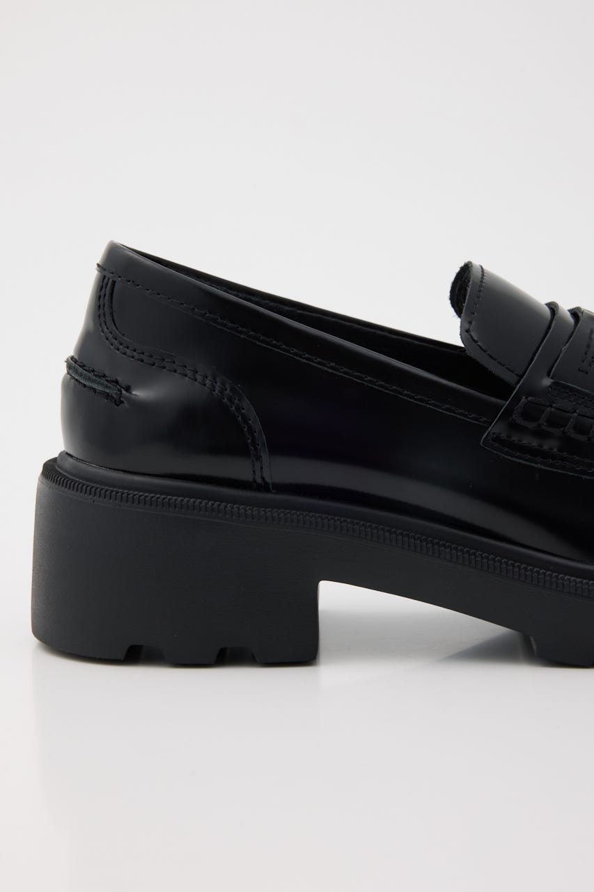 フーフボリュームソールローファー BLK 24.0cm