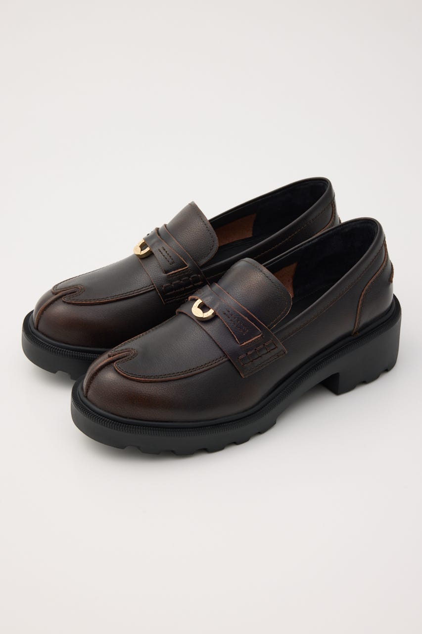 フーフボリュームソールローファー BRN 22.5cm