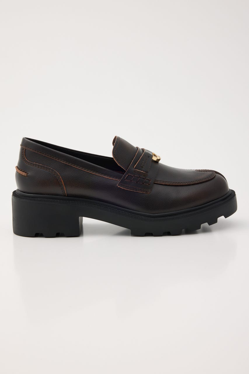 フーフボリュームソールローファー BRN 22.5cm